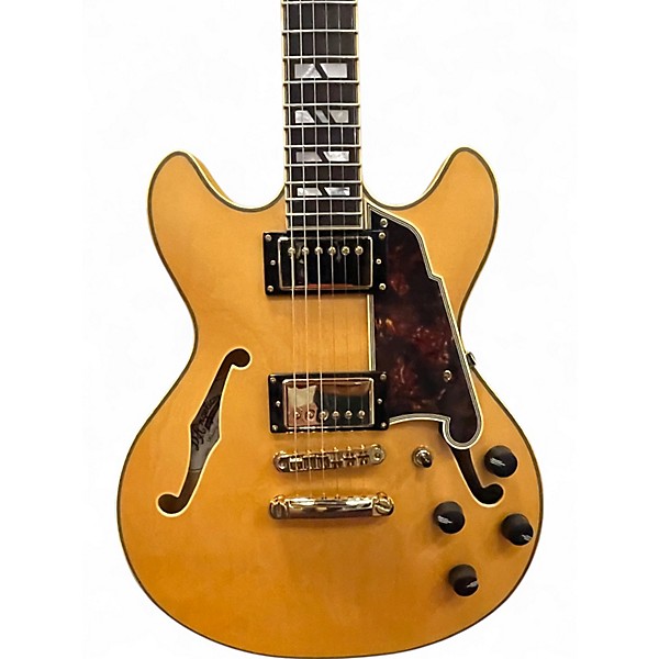 Used D'Angelico DELUXE MINI DC Natural Hollow Body Electric Guitar