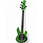 Used Ernie Ball Music Man Stingray HH 4 String Kiwi Green Electric Bass Guitar thumbnail