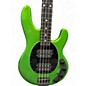 Used Ernie Ball Music Man Stingray HH 4 String Kiwi Green Electric Bass Guitar