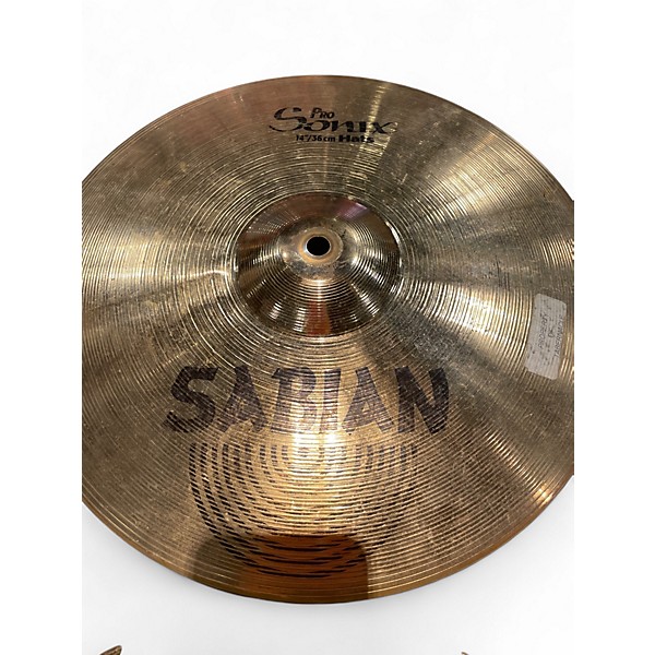 Used SABIAN 14in Pro Sonix Hi Hats Cymbal