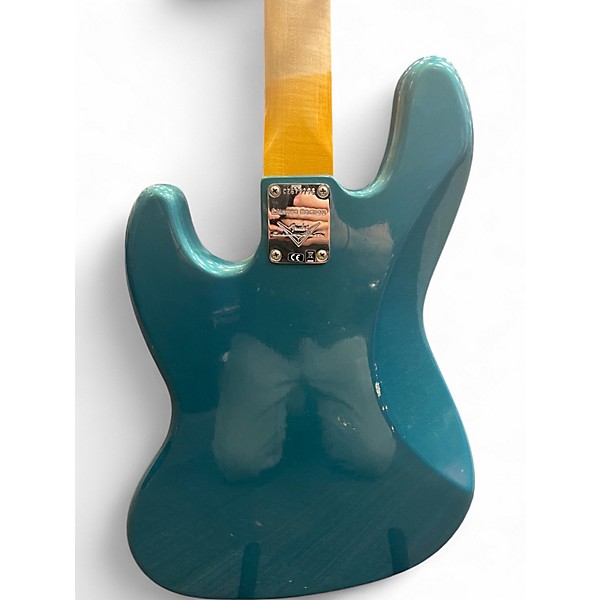 Used Fender Custom Shop 1966 Jazz Bass aged ocean turqoise Electric Bass Guitar