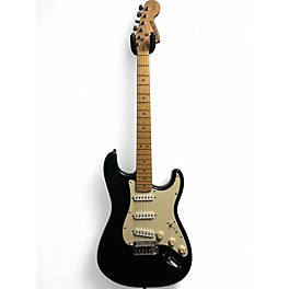 Used Starcaster by Fender Stratocaster Black and White Solid Body Electric Guitar