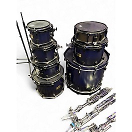 Used Pork Pie USA 7 Piece 7 PIECE SHELL PACK WITH HARDWARE Purple Drum Kit