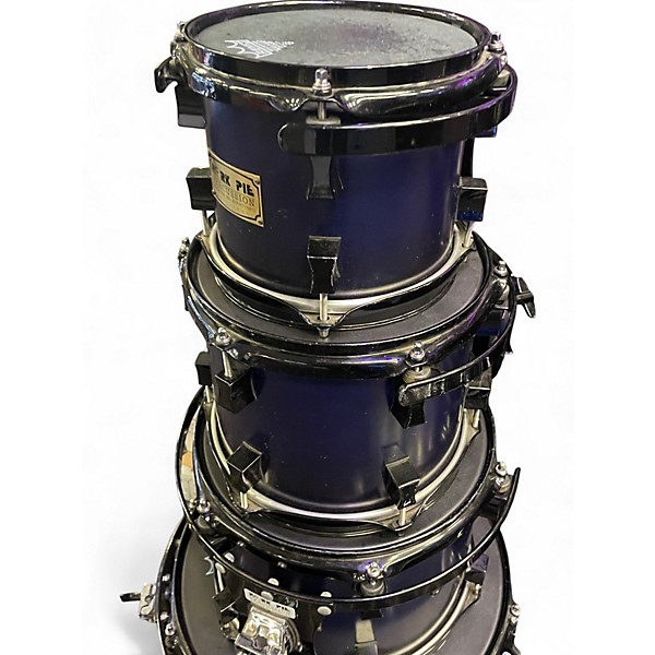 Used Pork Pie USA 7 Piece 7 PIECE SHELL PACK WITH HARDWARE Purple Drum Kit