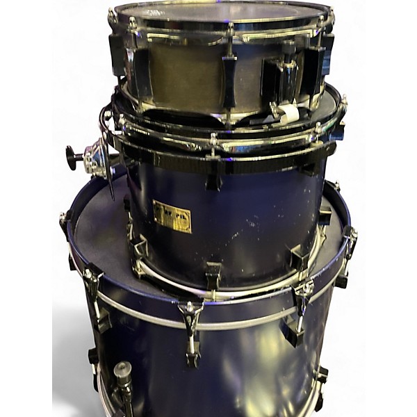 Used Pork Pie USA 7 Piece 7 PIECE SHELL PACK WITH HARDWARE Purple Drum Kit