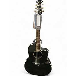 Used Ovation CC24 Celebrity Black Acoustic Electric Guitar