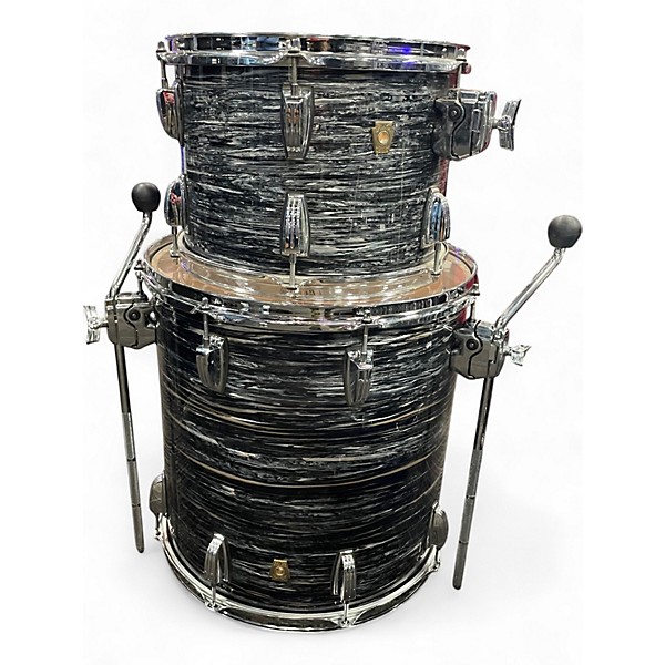Used Ludwig 3 Piece Classic Maple BLACK OYSTER Drum Kit