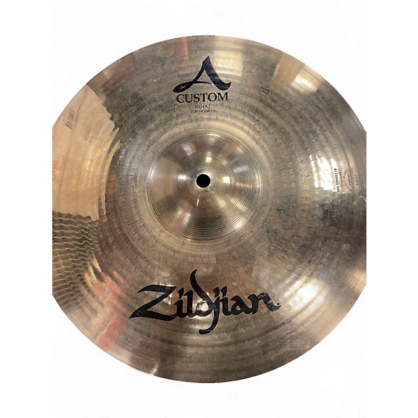 Used Zildjian 14in A Custom Hi Hat Pair Cymbal