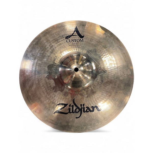 Used Zildjian 14in A Custom Hi Hat Pair Cymbal