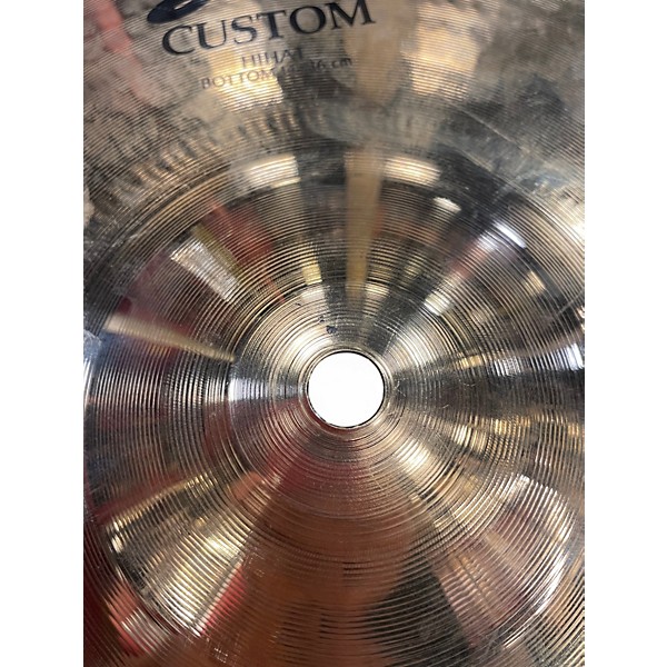 Used Zildjian 14in A Custom Hi Hat Pair Cymbal