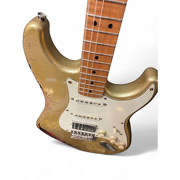 Used LsL Instruments Saticoy Guitar Gold Solid Body Electric Guitar