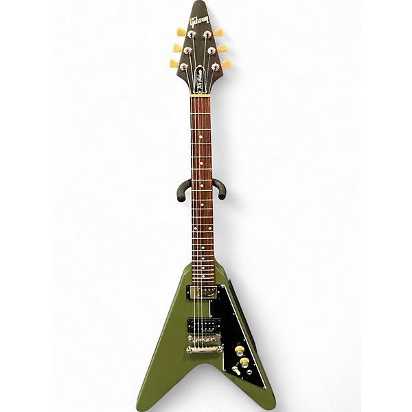 Used Gibson 70´s Tribute Flying V Olive Green Solid Body Electric Guitar,Specials : American Fashion Style Bags On Sale Used Gibson 70´s Tribute Flying V Olive Green Solid Body Electric Guitar,Specials : American Fashion Style Bags On Sale