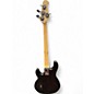 Used Sterling by Music Man Sub 4 Satin Black Electric Bass Guitar