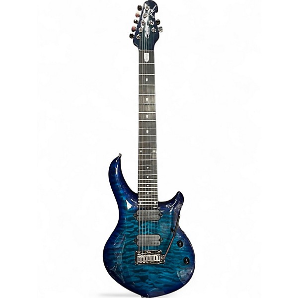 Used Sterling by Music Man Majesty Cerulean Paradise Solid Body Electric Guitar