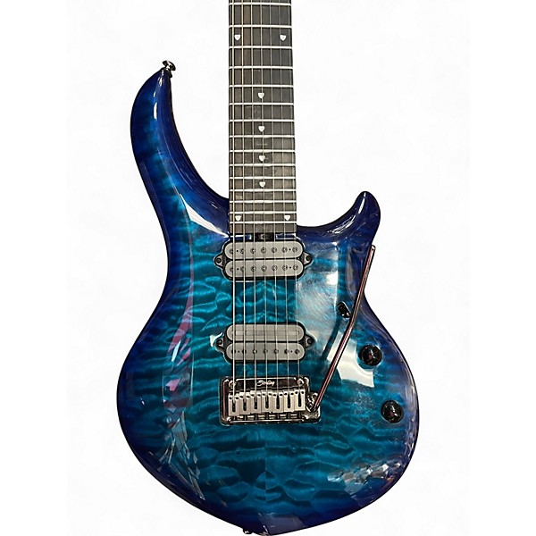 Used Sterling by Music Man Majesty Cerulean Paradise Solid Body Electric Guitar