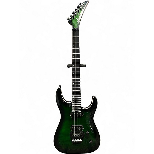 Used Jackson Pro plus series Dinky DKAQ Emerald Green Solid Body Electric Guitar,New Products : American Fashion Style Bags On Sale