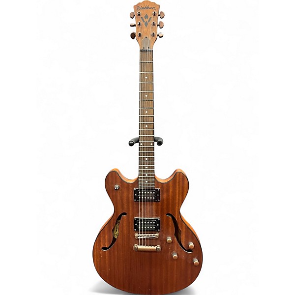 Used Washburn HB32DMK Natural Hollow Body Electric Guitar
