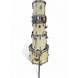 Used Premier 5 Piece ROYALE  Classic White Drum Kit