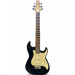 Used Greg Bennett Design by Samick Malibu Black and White Solid Body Electric Guitar