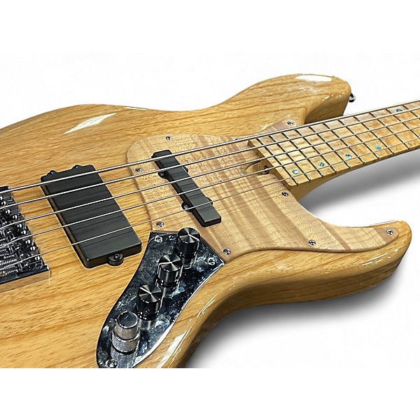 Used Brubaker JXB-5 Standard Natural Electric Bass Guitar