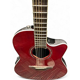 Used Ovation cs28-rr Red Acoustic Electric Guitar
