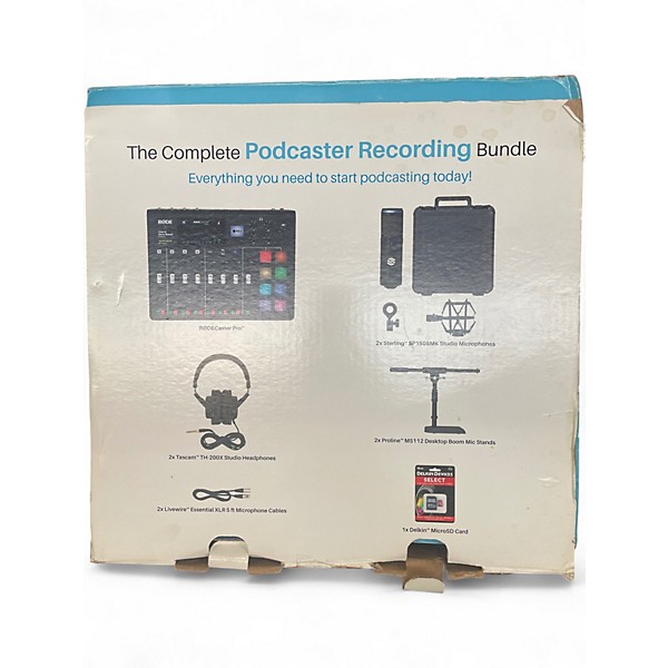 Used RODE RODE PODCASTER RECORDING BUNDLE