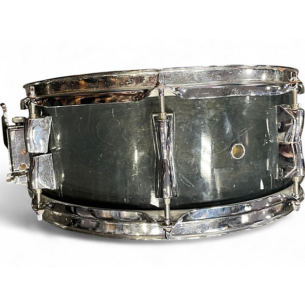Used Yamaha 14in Wood Shell Snare Dark Green Drum