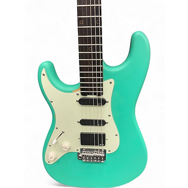 Used Schecter Guitar Research NICK JOHNSTON SIGNATURE ATOMIC GREEN Electric Guitar
