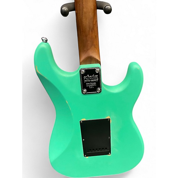 Used Schecter Guitar Research NICK JOHNSTON SIGNATURE ATOMIC GREEN Electric Guitar