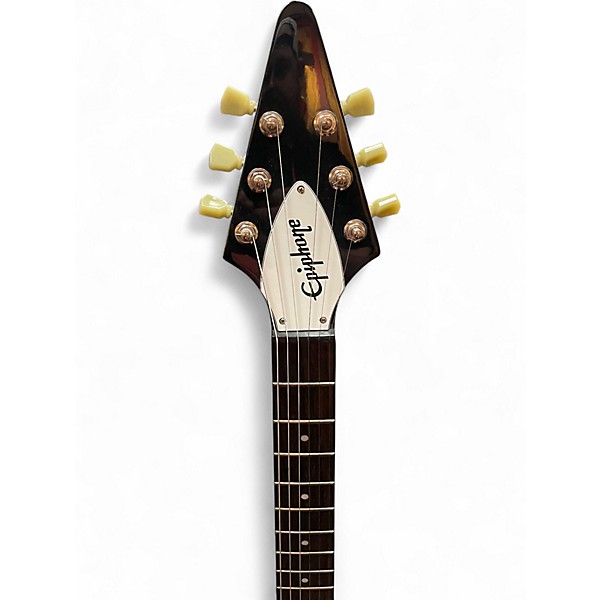 Used Epiphone 67' Flying V Reissue Antique Ivory Solid Body Electric Guitar