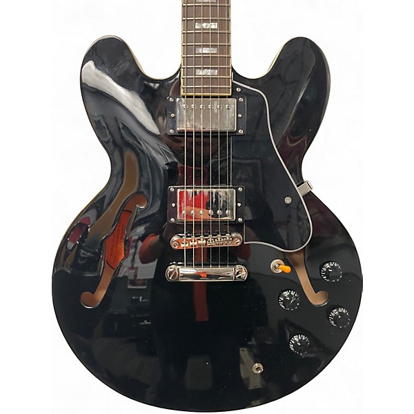 Used Epiphone ES335 Pro Ebony Hollow Body Electric Guitar