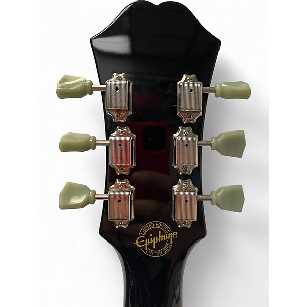 Used Epiphone ES335 Pro Ebony Hollow Body Electric Guitar