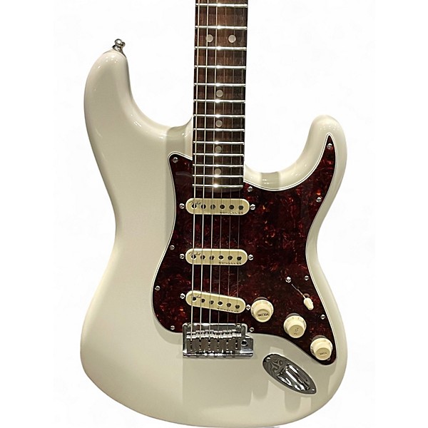 Used Fender American Ultra Stratocaster Olympic Pearl Solid Body Electric Guitar