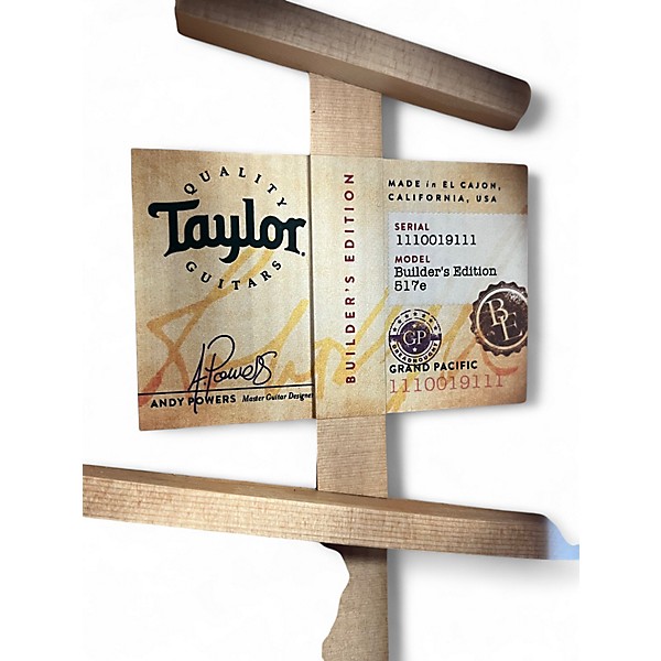 Used Taylor Builders Edition 517e Natural Acoustic Electric Guitar