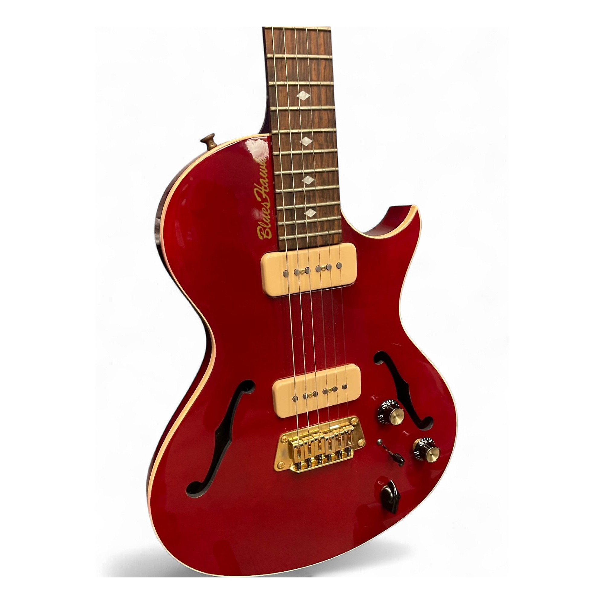 Vintage 1997 Gibson Blues Hawk Red Hollow Body Electric
