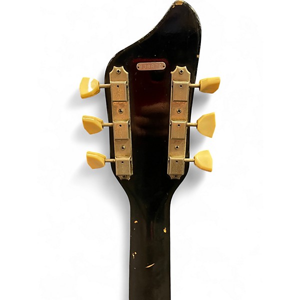 Vintage 1960s Supro Coronado II Black Resoglass Solid Body Electric Guitar