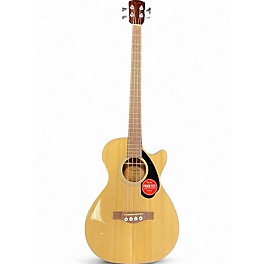 Used Fender cb-60sce Natural Acoustic Bass Guitar