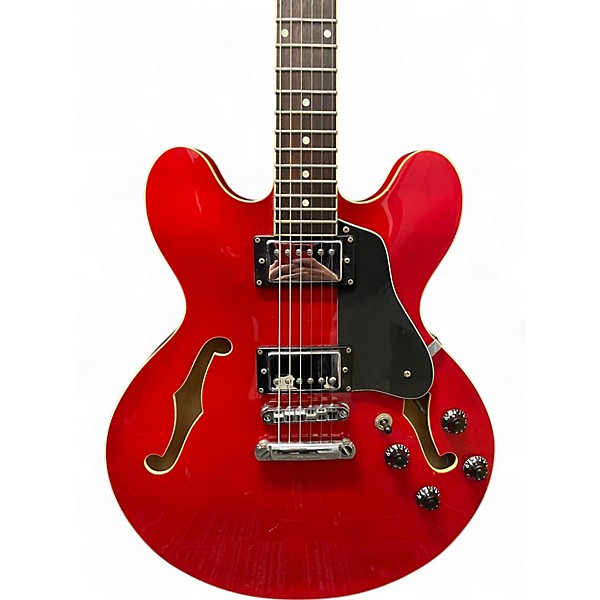 Used 1998 Hamer Echotone Red Hollow Body Electric Guitar