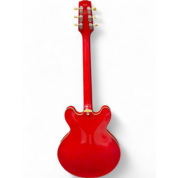 Used 1998 Hamer Echotone Red Hollow Body Electric Guitar