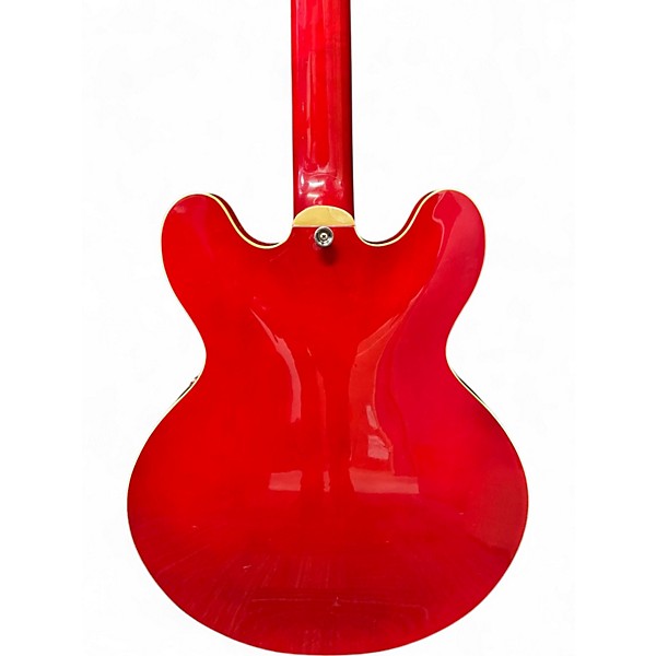 Used 1998 Hamer Echotone Red Hollow Body Electric Guitar