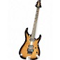 Used ESP LTD H1001QM Deluxe Floyd Rose burl burst Solid Body Electric Guitar thumbnail