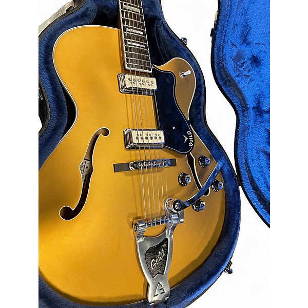 Used Guild X-175 MANHATTAN SPECIAL SATIN GOLD Hollow Body Electric Guitar