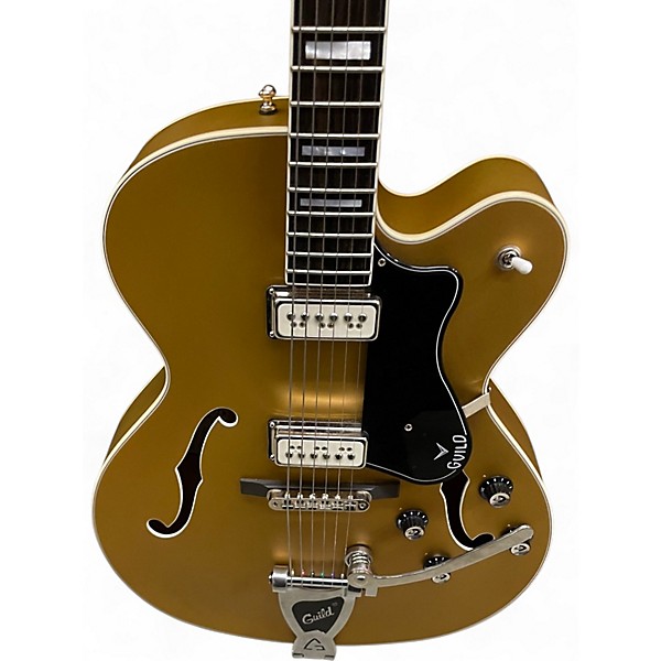 Used Guild X-175 MANHATTAN SPECIAL SATIN GOLD Hollow Body Electric Guitar