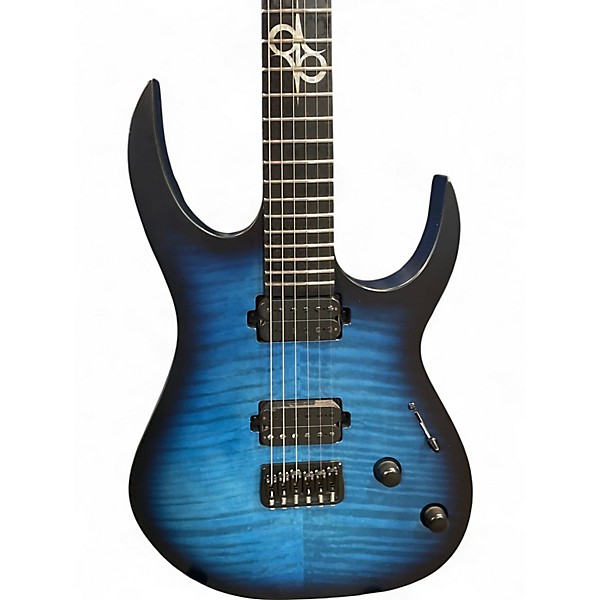 Used 2021 Solar Guitars S126 HFOB Blue Burst Solid Body Electric Guitar