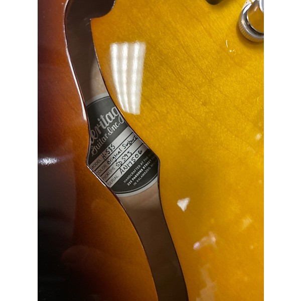 Used Heritage H-535 SUNBURST Hollow Body Electric Guitar