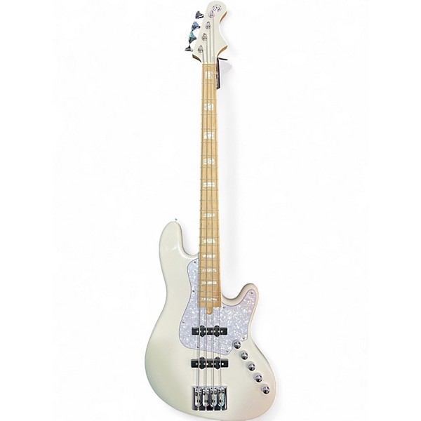 Used Cort ELRICK NJS4 White Electric Bass Guitar