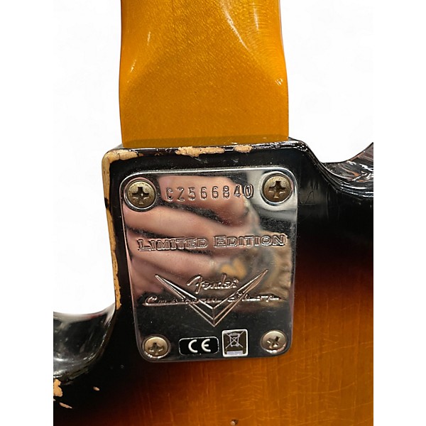 Used 2023 Fender LTD CUSTOM 64' JAZZ BASS HEAVY RELIC 3 Tone Sunburst Electric Bass Guitar