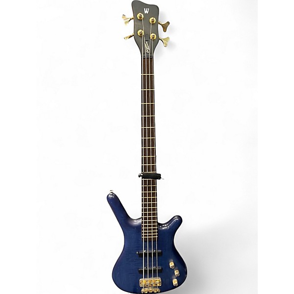 Used Warwick Pro Series Standard Corvette 4 String Blue Electric Bass Guitar,Specials : American Fashion Style Bags On Sale
