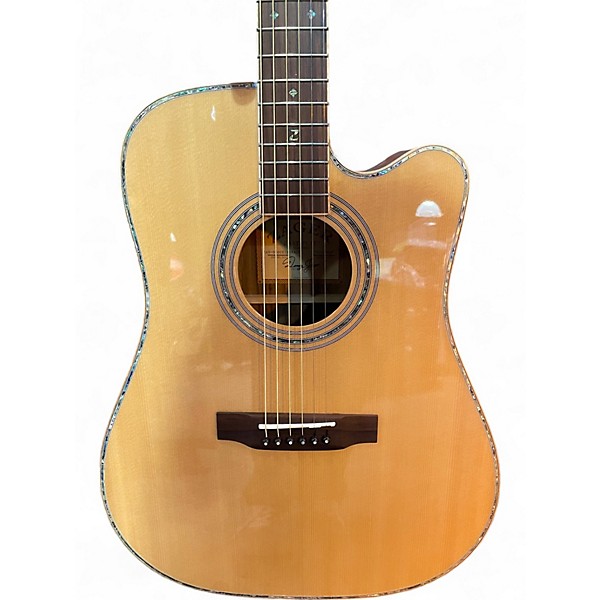 Used Zager ZAD-900 CE Natural Acoustic Electric Guitar