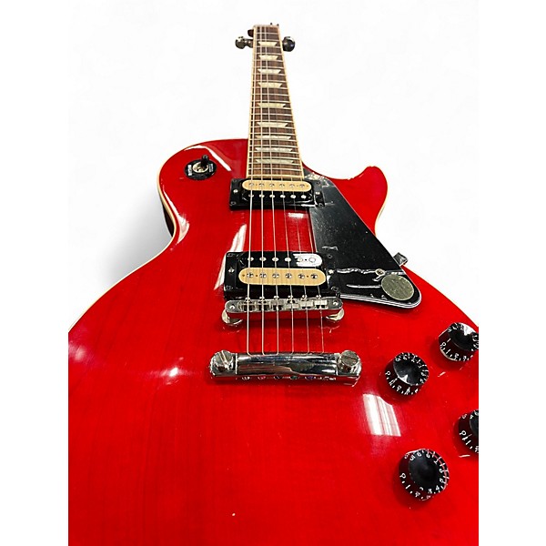 Used 2019 Gibson LES PAUL CLASSIC TRANSPARENT CHERRY Solid Body Electric Guitar